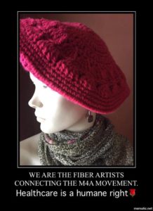 Beret knitted by Cynthia Miskura of Grand Rapids, MI