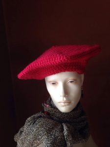 Beret knitted by Cynthia Miskura of Grand Rapids, MI